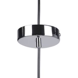 Wyld and Coco Irregular White Glass Pendant Polished Silver Top 1 Light Modern - thumbnail 8