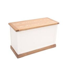 Cabinet Bits Tropea Off-White Blanket Box Ottoman - thumbnail 1