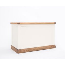 Cabinet Bits Tropea Off-White Blanket Box Ottoman - thumbnail 2