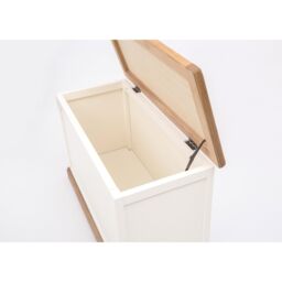 Cabinet Bits Tropea Off-White Blanket Box Ottoman - thumbnail 4