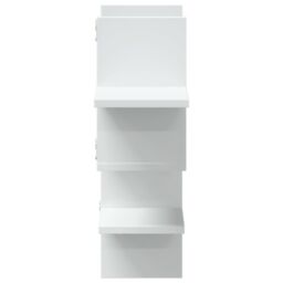 Berkfield Home Wall Shelf White 124.5x18x60.5 cm Engineered Wood - thumbnail 5