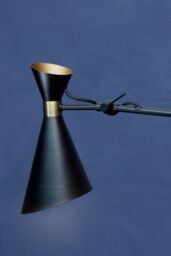 Orsina 3 Shade Black & Gold Pendant Light With Bent Arms, Ceiling Lamp With Adjustable Rods, Two-Tone Metal Pendant - thumbnail 3