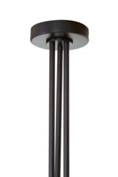 Orsina 3 Shade Black & Gold Pendant Light With Bent Arms, Ceiling Lamp With Adjustable Rods, Two-Tone Metal Pendant - thumbnail 6