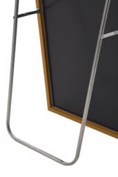 H&O Direct 40x150cm Modern Slim Frame Floor Standing Full Length Mirror in Gold - Size: 40x150 cm - thumbnail 8