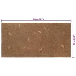 Berkfield Home Mattress Pad 90x200 cm Coir in Brown - thumbnail 7