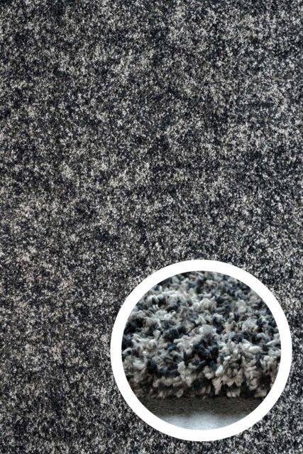 Kukoon Super Soft Mottled Tonal Slate Grey Shaggy Living Room Area Rugs - Size: 120 cm x 170 cm - image 1