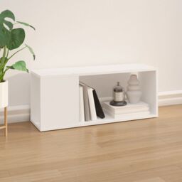 Berkfield Home TV Cabinet White 80x24x32 cm Engineered Wood - Size: 80 x 24 x 32 cm - thumbnail 3