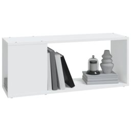 Berkfield Home TV Cabinet White 80x24x32 cm Engineered Wood - Size: 80 x 24 x 32 cm - thumbnail 4