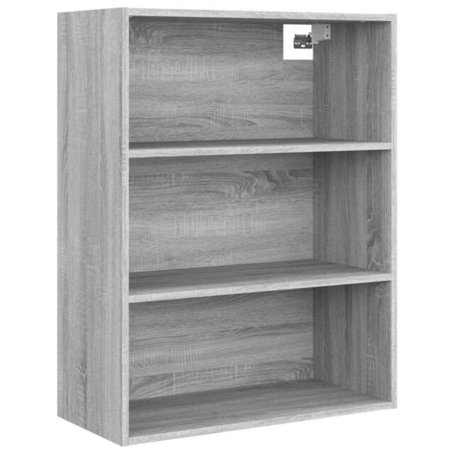 Berkfield Home Hanging Wall Cabinet Grey Sonoma 69.5x32.5x90 cm - image 1