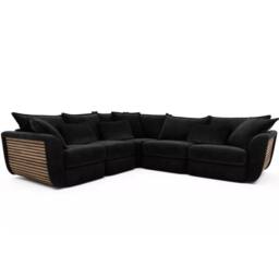 SNUG FURNITURE BIRMINGHAM LTD Atelier 2C2 Large Corner Sofa Set in Black - thumbnail 3