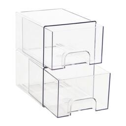 Kelvenix 2pcs Stackable Clear Acrylic Storage Box - thumbnail 1