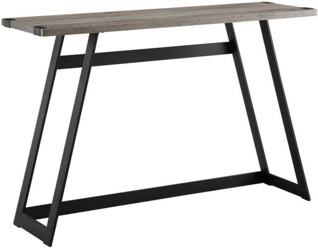 Home Source Hadley Metal Hallway Entry Console Table in Grey - image 1