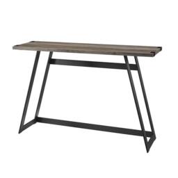 Home Source Hadley Metal Hallway Entry Console Table in Grey - thumbnail 2