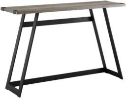 Home Source Hadley Metal Hallway Entry Console Table in Grey - thumbnail 1