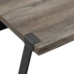 Home Source Hadley Metal Hallway Entry Console Table in Grey - thumbnail 4