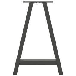 Berkfield Home Coffee Table Legs A-Shaped 2 pcs Anthracite¬†60x(72-73) cm Steel in Black - thumbnail 5