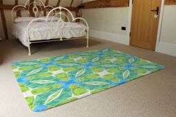 Benjamin Tate Design Green Optimal Boho Chic Rug in Natural - Size: Large - thumbnail 3