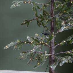 Samuel Alexander 5ft (1.5m) Green Snowy Noel Christmas Tree with Stand. White LEDs - thumbnail 8