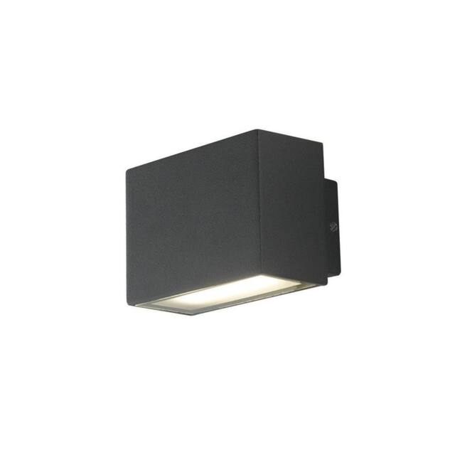 Netlighting Agera Outdoor Integrated LED Aluminum Wall Lamp Black Matt IP54 4000K
