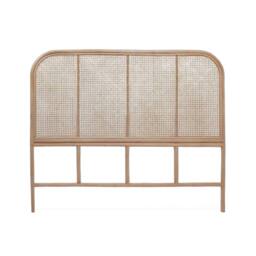 sweeek Natural rattan & cane headboard in Brown - Size: Double - thumbnail 5