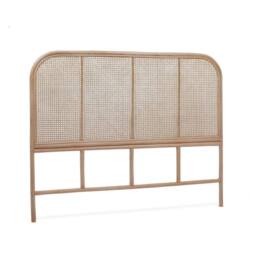 sweeek Natural rattan & cane headboard in Brown - Size: Double - thumbnail 2
