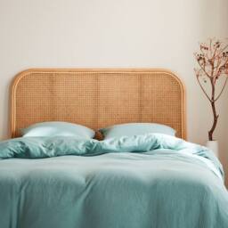 sweeek Natural rattan & cane headboard in Brown - Size: Double - thumbnail 4