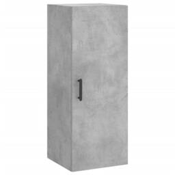 Berkfield Home Highboard Concrete Grey 34.5x34x180 cm Engineered Wood - thumbnail 7