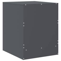 Berkfield Home Bedside Cabinets 2 pcs Anthracite 34.5x39x44 cm Steel in Dark Grey - thumbnail 9