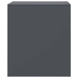 Berkfield Home Bedside Cabinets 2 pcs Anthracite 34.5x39x44 cm Steel in Dark Grey - thumbnail 8
