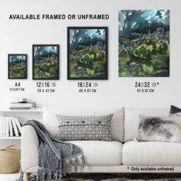 Artery8 View of Toledo Landscape Painting El Greco Framed Wall Art Print - Size: A4 - thumbnail 3