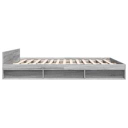 Berkfield Home Modern Bed Frame with Drawers without Mattress Grey Sonoma 200x200 cm - thumbnail 5