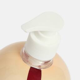 OHS 2 Pack Bow Bauble Pump Dispenser Bottles Refillable Containers in Red - thumbnail 3