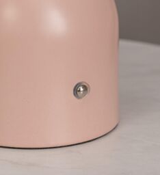 ValueLights Marlow Rechargeable LED Portable Touch Table Lamp in Dusty Pink - thumbnail 6