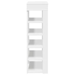 Berkfield Home Shoe Rack White 60x30x98 cm Engineered Wood - Size: 60 x 30 x 98 cm - thumbnail 5