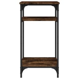Berkfield Home Side Table Smoked Oak 40x30x75 cm Engineered Wood in Brown - Size: 40 x 30 x 75 cm - thumbnail 6