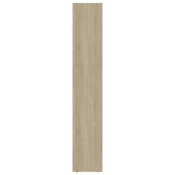 Berkfield Home Modern Book Cabinet Sonoma Oak 36x30x171 cm Engineered Wood in Light Brown - Size: 36 x 30 x 171 cm - thumbnail 5