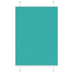 Berkfield Home Pleated Blind Petrol Green 85x150 cm Fabric Width 84.4 cm Polyester
