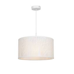Netlighting Pinni Cylindrical Pendant Ceiling Light White 1x E27 - thumbnail 1