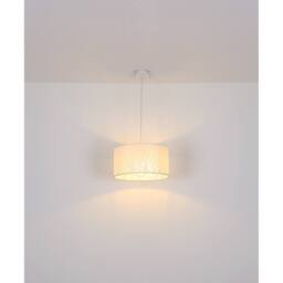 Netlighting Pinni Cylindrical Pendant Ceiling Light White 1x E27 - thumbnail 5