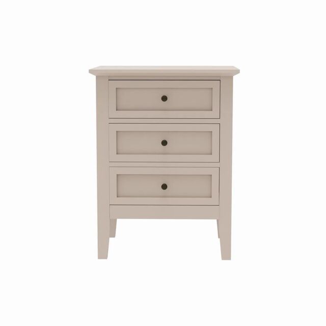 Melody Maison Large 6 Drawer Chest Of Drawers & Pair Of 3 Drawer Bedside Tables - Rowley Taupe Grey Range in Light Blue - image 1