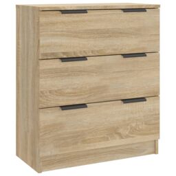 Berkfield Home Sideboard Sonoma Oak 60x30x70 cm Engineered Wood in Brown - Size: 60 x 30 x 70 cm - thumbnail 2