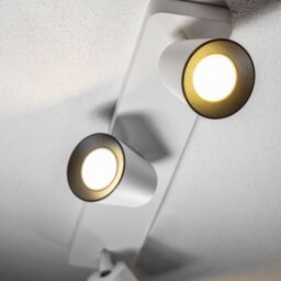 CGC Lighting 'Elli' White Triple Cylinder Surface Mounted Adjustable Ceiling Spotlights with a Choice of Black or White Inner - thumbnail 4