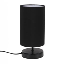 ValueLights Francis Black Dimmable Touch Table Lamp with Fabric Shade with Bulb - thumbnail 8