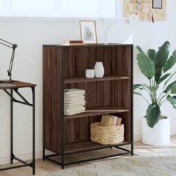 Berkfield Home Modern Book Cabinet Brown Oak 80.5x35x107.5 cm Engineered Wood - thumbnail 1