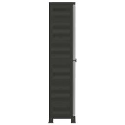 Berkfield Home Plastic Cabinet 68x39x171.5 cm in Grey - thumbnail 4