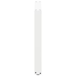 Berkfield Home Coffee Table Legs U-Shaped 2 pcs White 80x(72-73) cm Steel - thumbnail 6