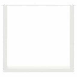 Berkfield Home Coffee Table Legs U-Shaped 2 pcs White 80x(72-73) cm Steel - thumbnail 5