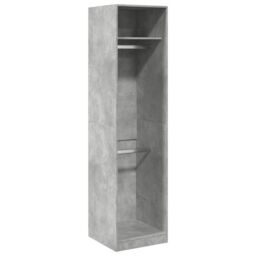 Berkfield Home Wardrobe Concrete Grey 50x50x200 cm Engineered Wood - Size: 50 x 50 x 200 cm - thumbnail 2