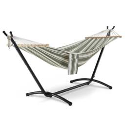 VonHaus 1 Person Freestanding Outdoor Hammock with Stand in Green - Size: 1 Pack - thumbnail 2