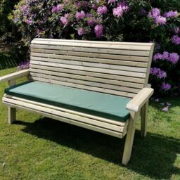 Churnet Valley Garden Furniture Ltd Ergonomic 3 Seat Bench - Fully Assembled - Set of Cushions Inc in Brown - thumbnail 9